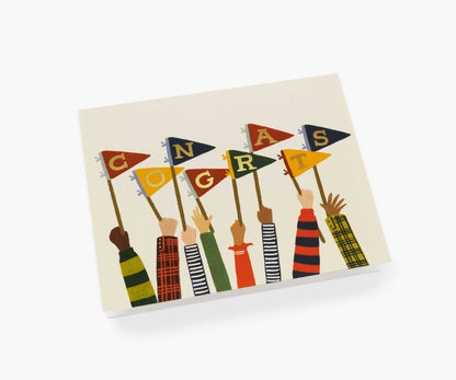 Congrats Pennants Card - Lake Oswego Flowers