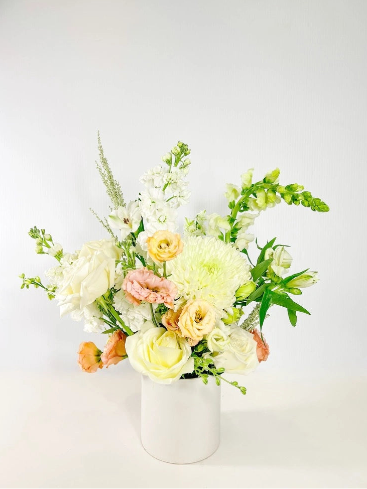 Classic Arranged flowers in Neutral palette, Portland Metro same-day delivery