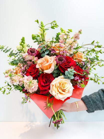 Love Story Wrapped Bouquet - Lake Oswego Flowers