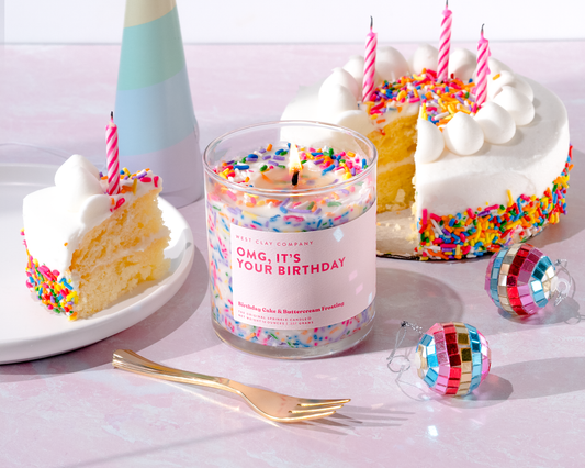 Birthday Sprinkle Candle - Lake Oswego Flowers