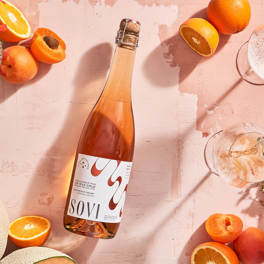 Sovi Sparkling Orange Non-Alcoholic Wine - Lake Oswego Flowers