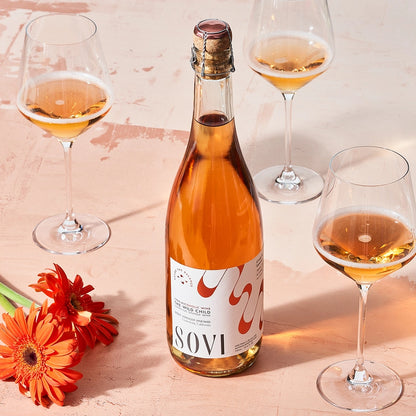 Sovi Sparkling Orange Non-Alcoholic Wine - Lake Oswego Flowers
