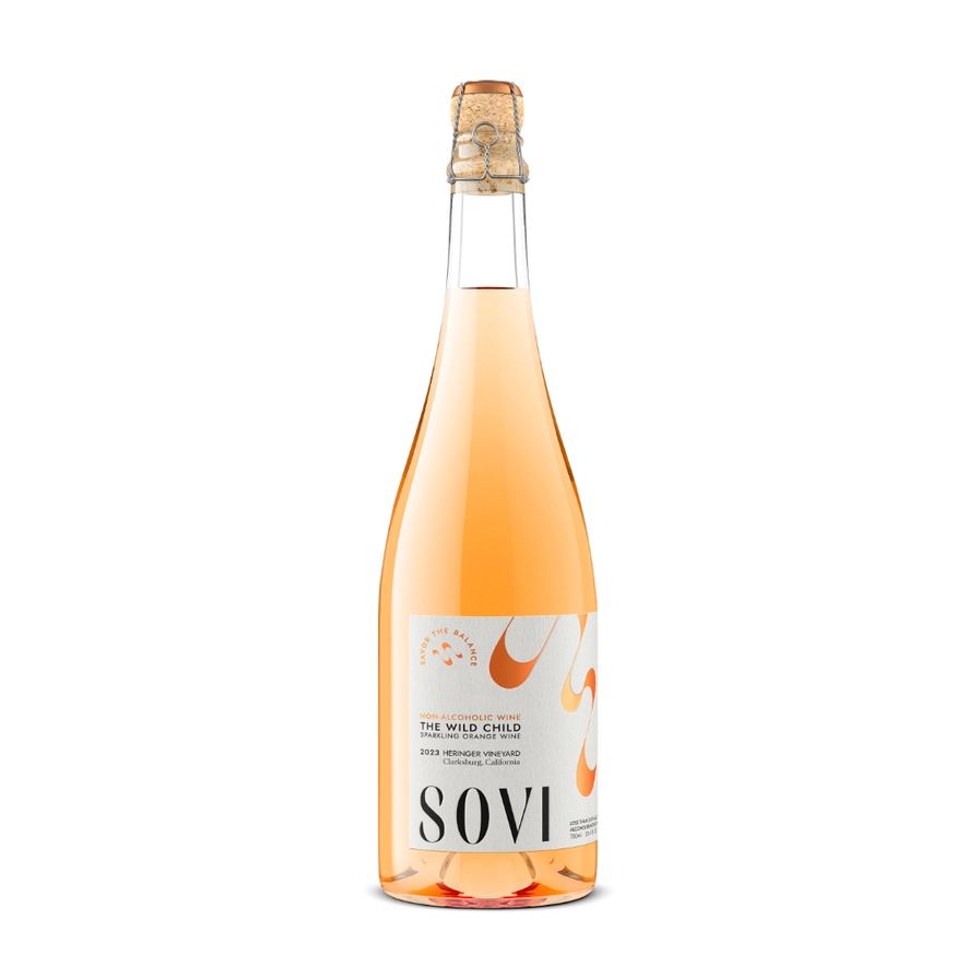 Sovi Sparkling Orange Non-Alcoholic Wine - Lake Oswego Flowers
